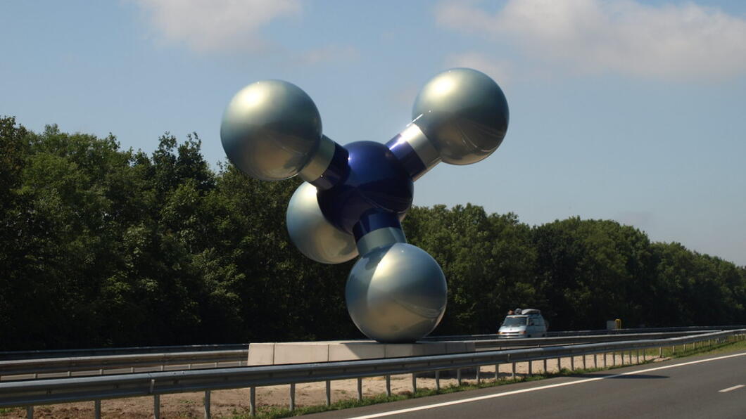 Gasmolecuul langs de snelweg bij Slochteren