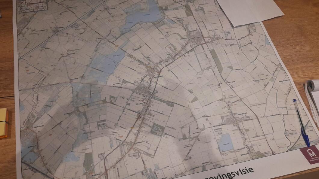 kaart van midden groningen omgevingsvisie