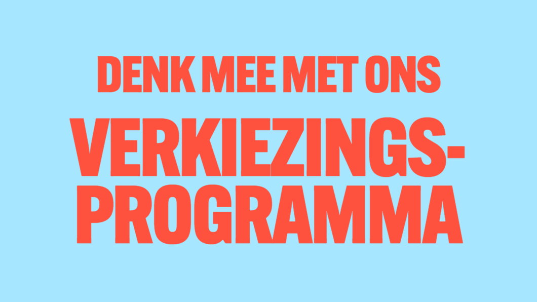 Denk mee met ons verkiezingsprogramma