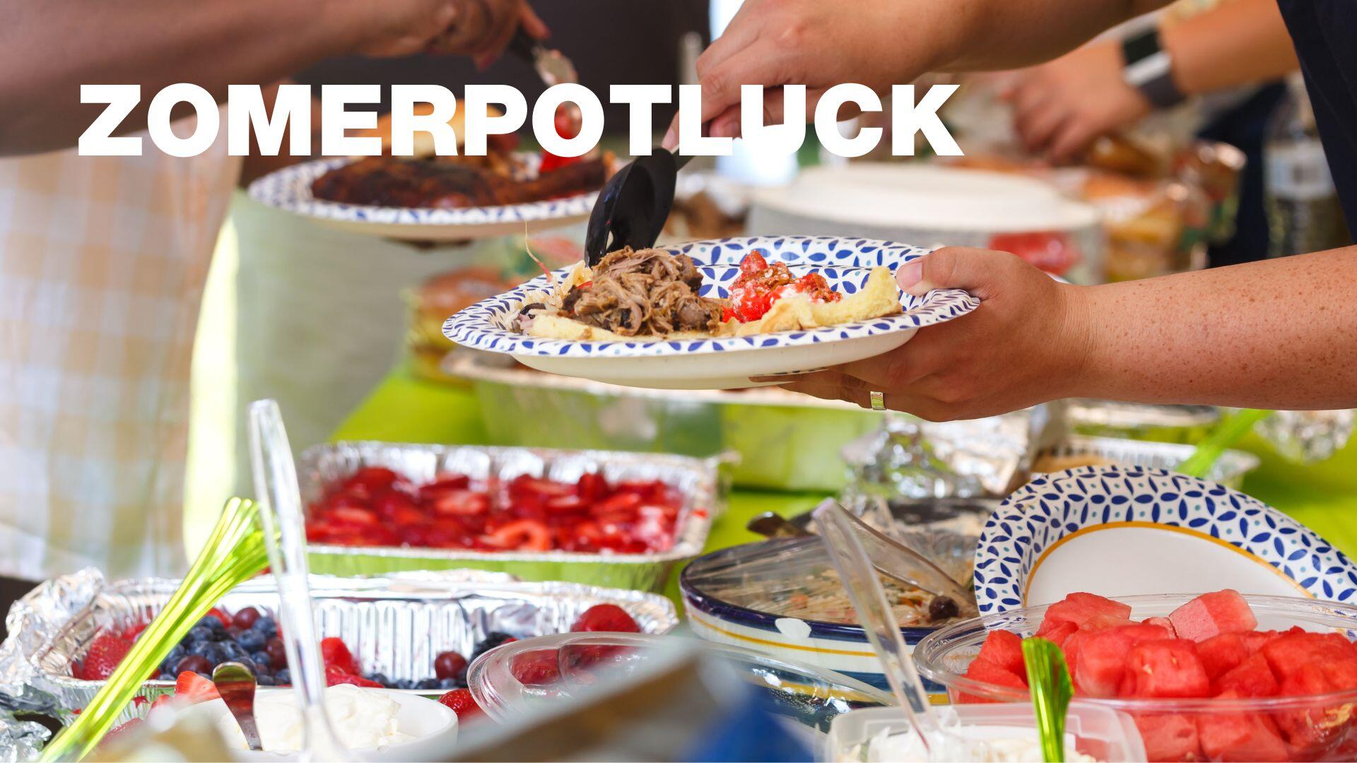 Afbeelding van eten op een tafel